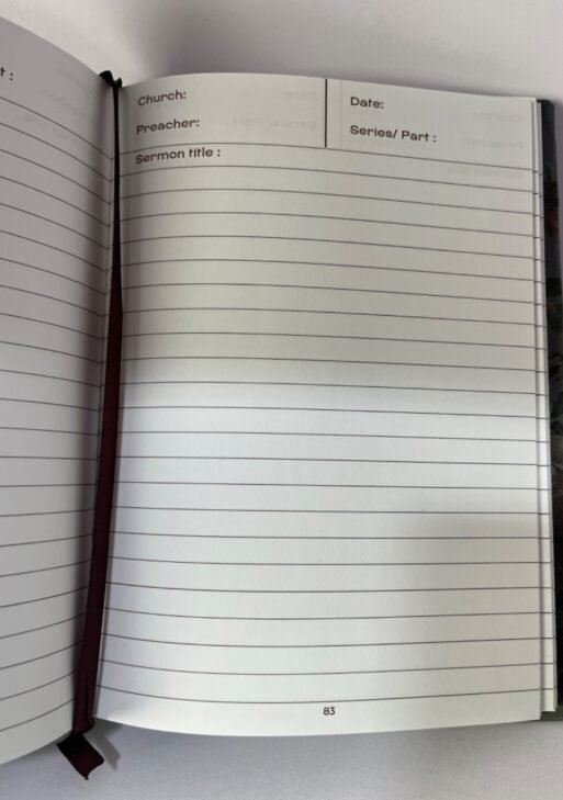 My Church Notes (Black and white)