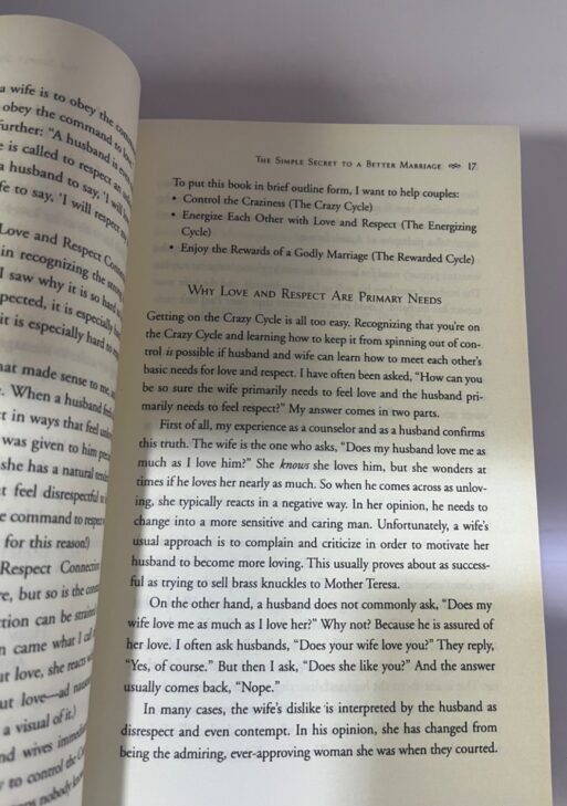 Love and Respect-Dr Emerson Eggerichs