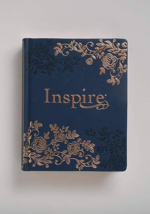 NLT Inspire Coloring and Journaling Bible Navy