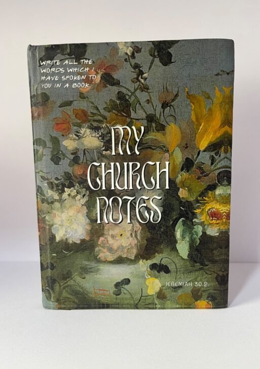 My church Notes (grey floral)