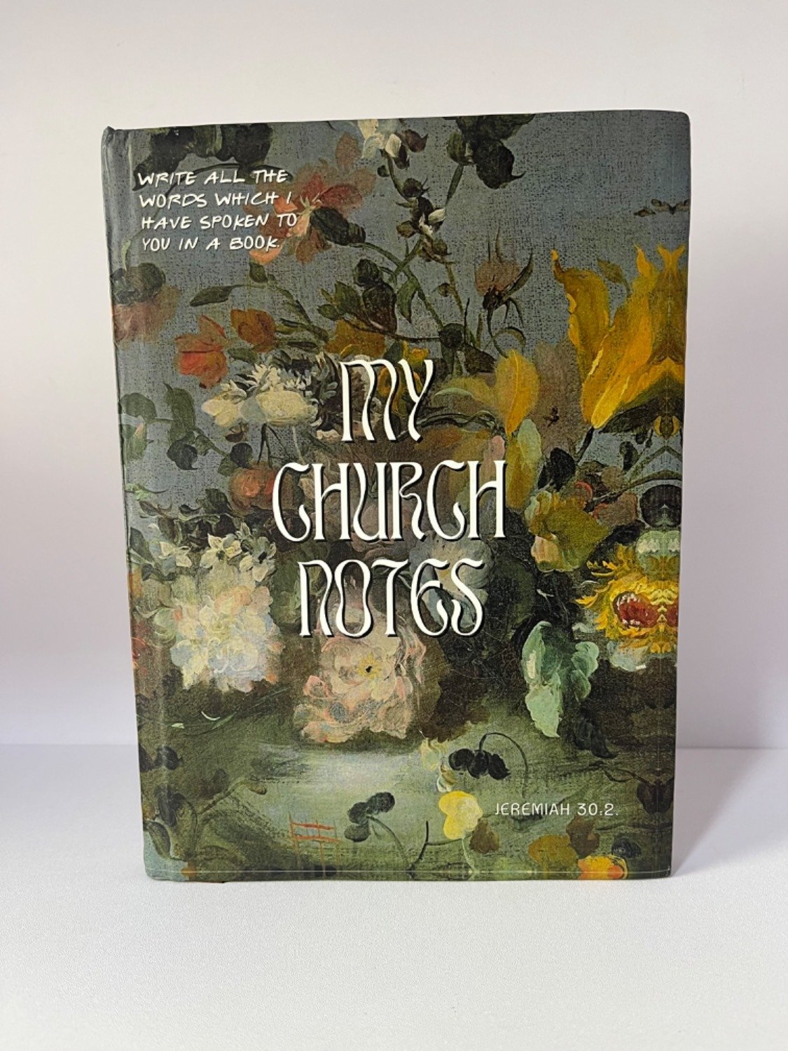 My church Notes (grey floral)