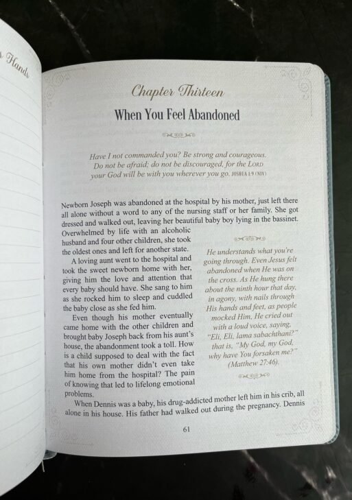 Hope That Endures Blue Faux Leather Devotional