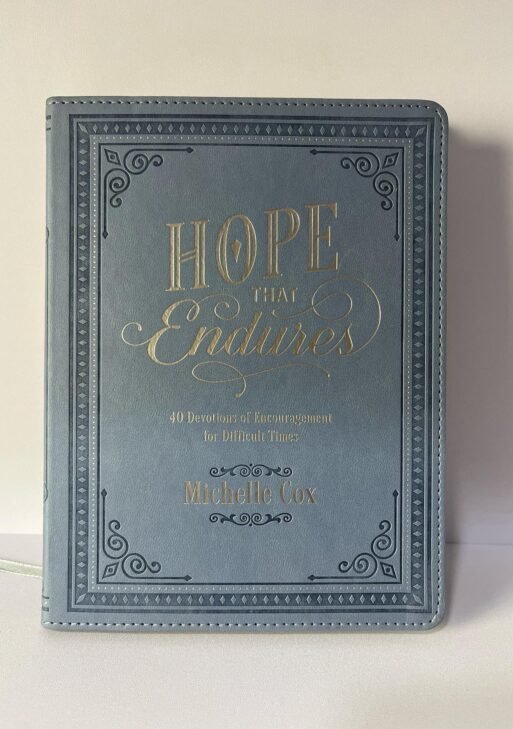 Hope That Endures Blue Faux Leather Devotional