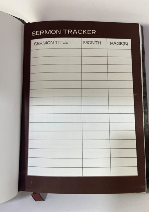 My church Notes (grey floral)