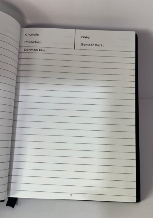 My church Notes - Black